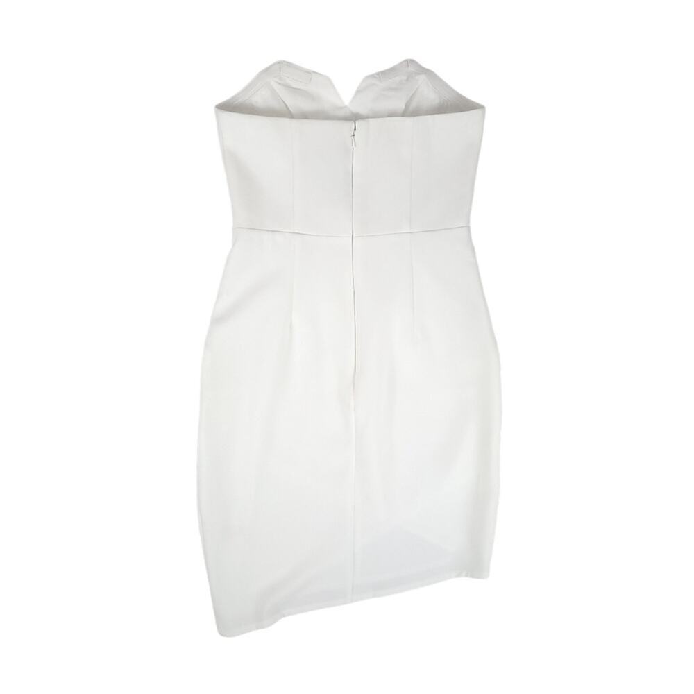 Lumier by Bariano Bodycon Mini Dress White Strapless - Picture 8 of 15